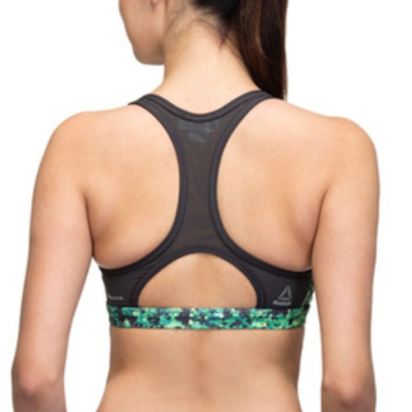 Reebok sequin print mesh dance sports bra - Picture 9 of 9
